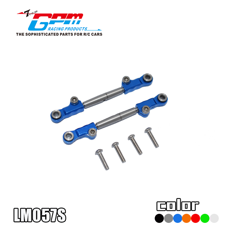 ALUMINUM+STAINLESS STEEL REAR UPPER ARM TIE ROD LM057S FOR LOSI 1/18 Mini-T 2.0 2WD Stadium Truck